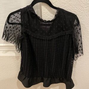 Romantic Black Blouse